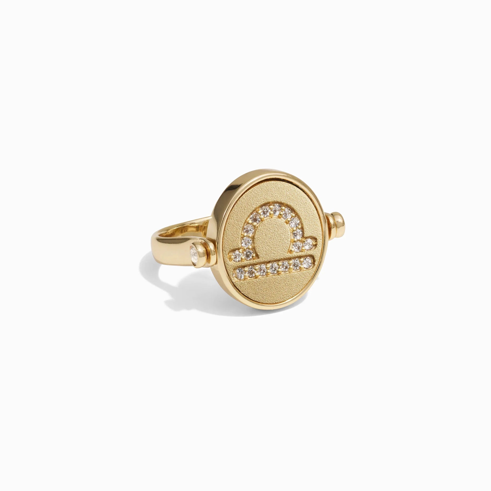 Libra & Air Flip Ring | 14K Yellow Gold Vermeil