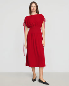 Beate | Ayumi Gathered-Shoulder Dress in Size Extra Small