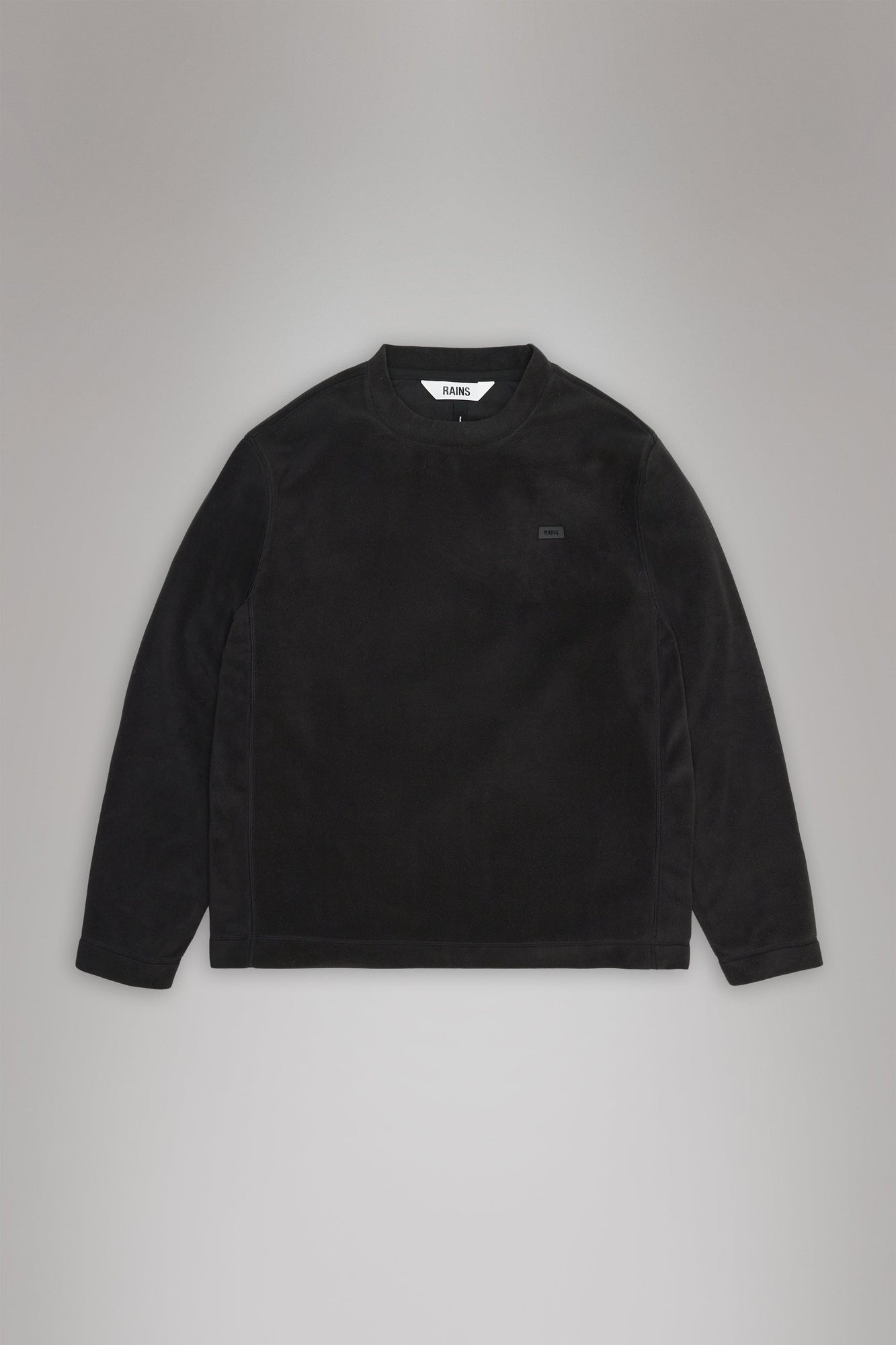 RAINS Addis Fleece Crewneck Black Crew Neck