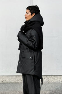Rains Nome String W Parka Black Jacket
