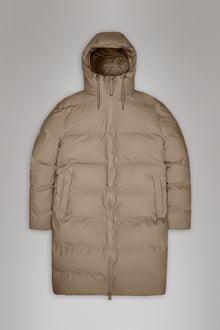 Rains Alta Longer Puffer Jacket Beige Jacket
