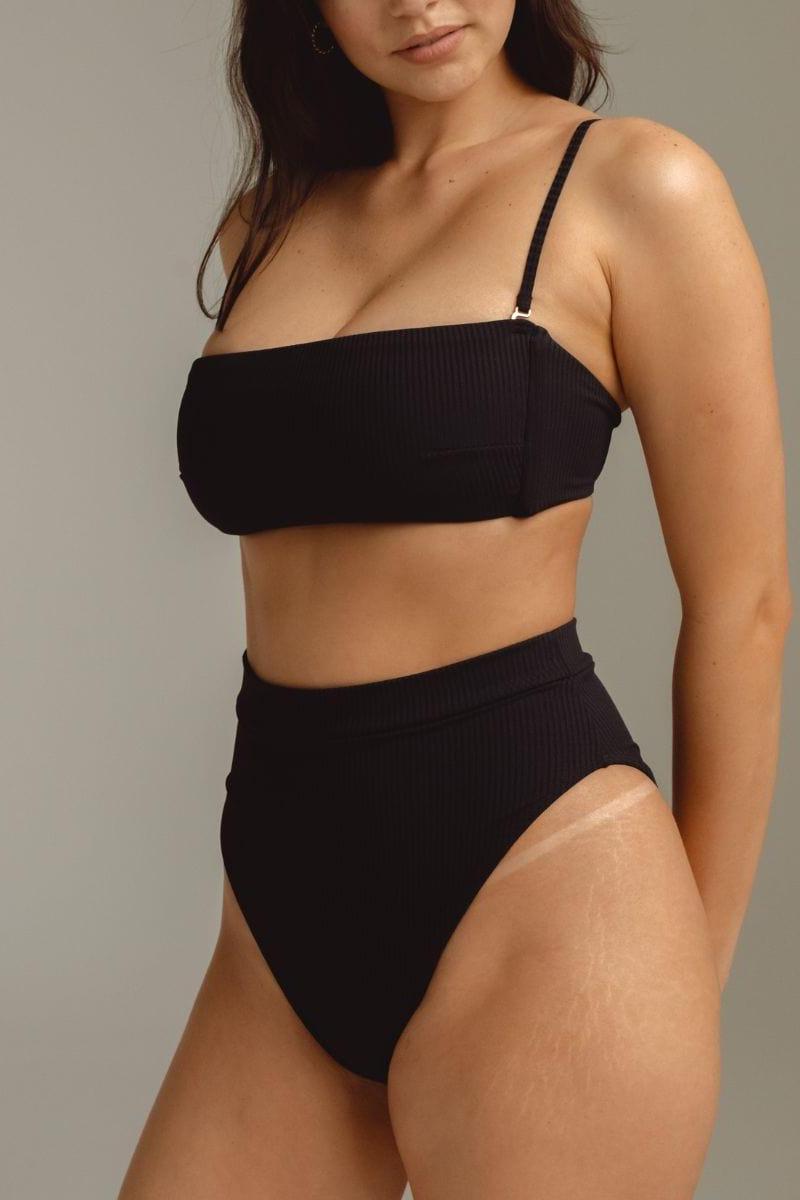 Paulina Bikini Bottom | Black Rib