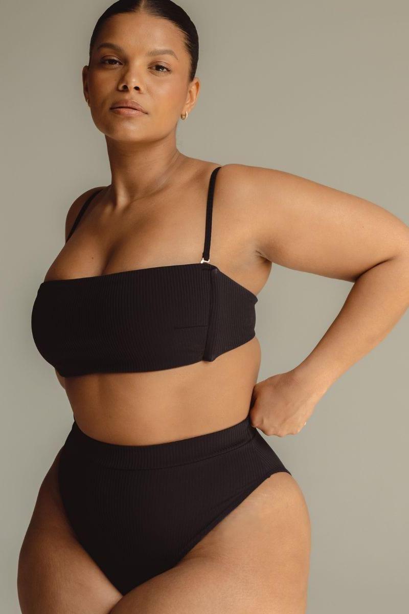 Paulina Bikini Bottom | Black Rib