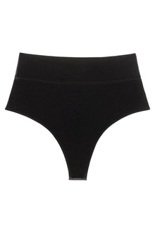 Added Coverage High Rise Bikini Bottom | Black Velvet