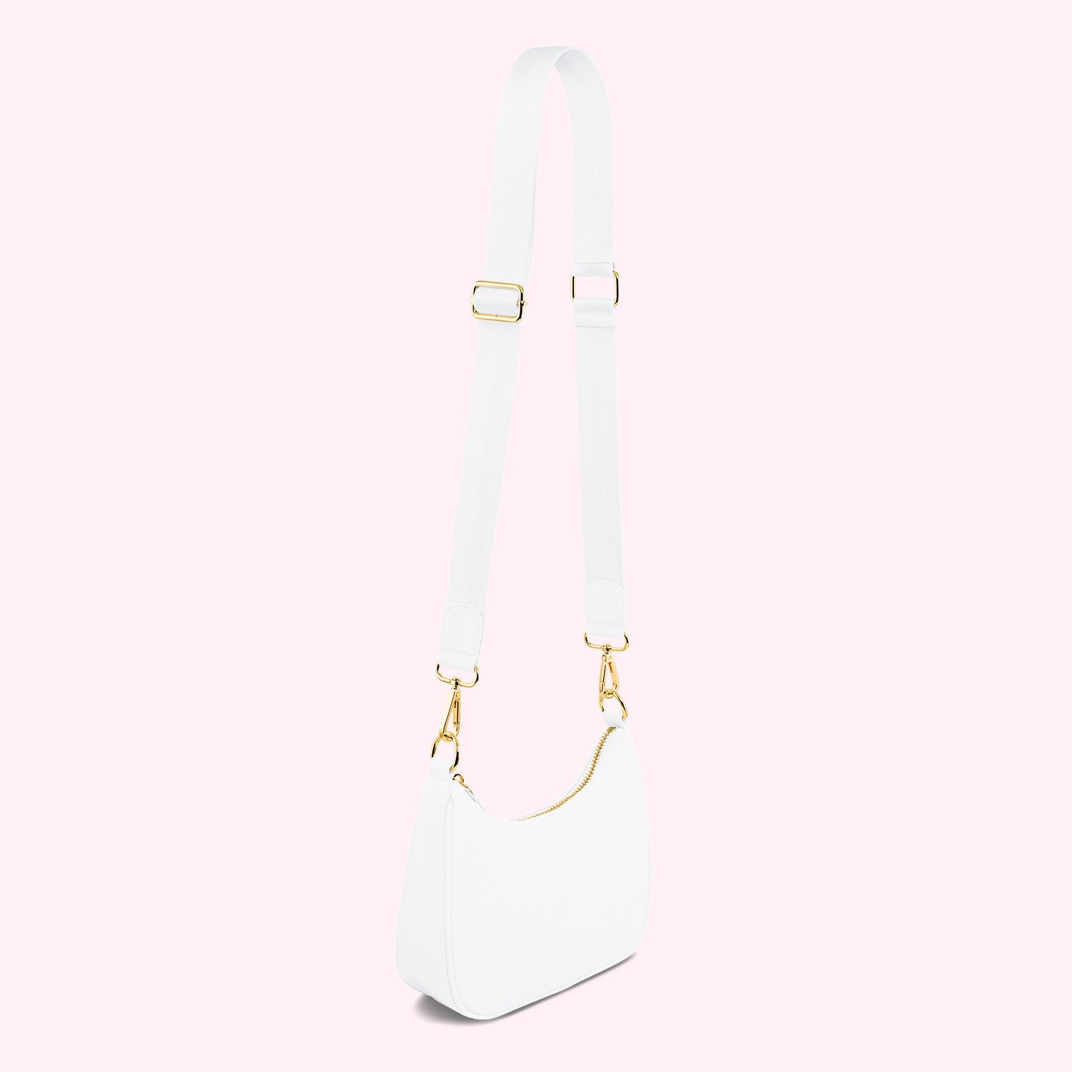 Curved Crossbody Bag | Blanc