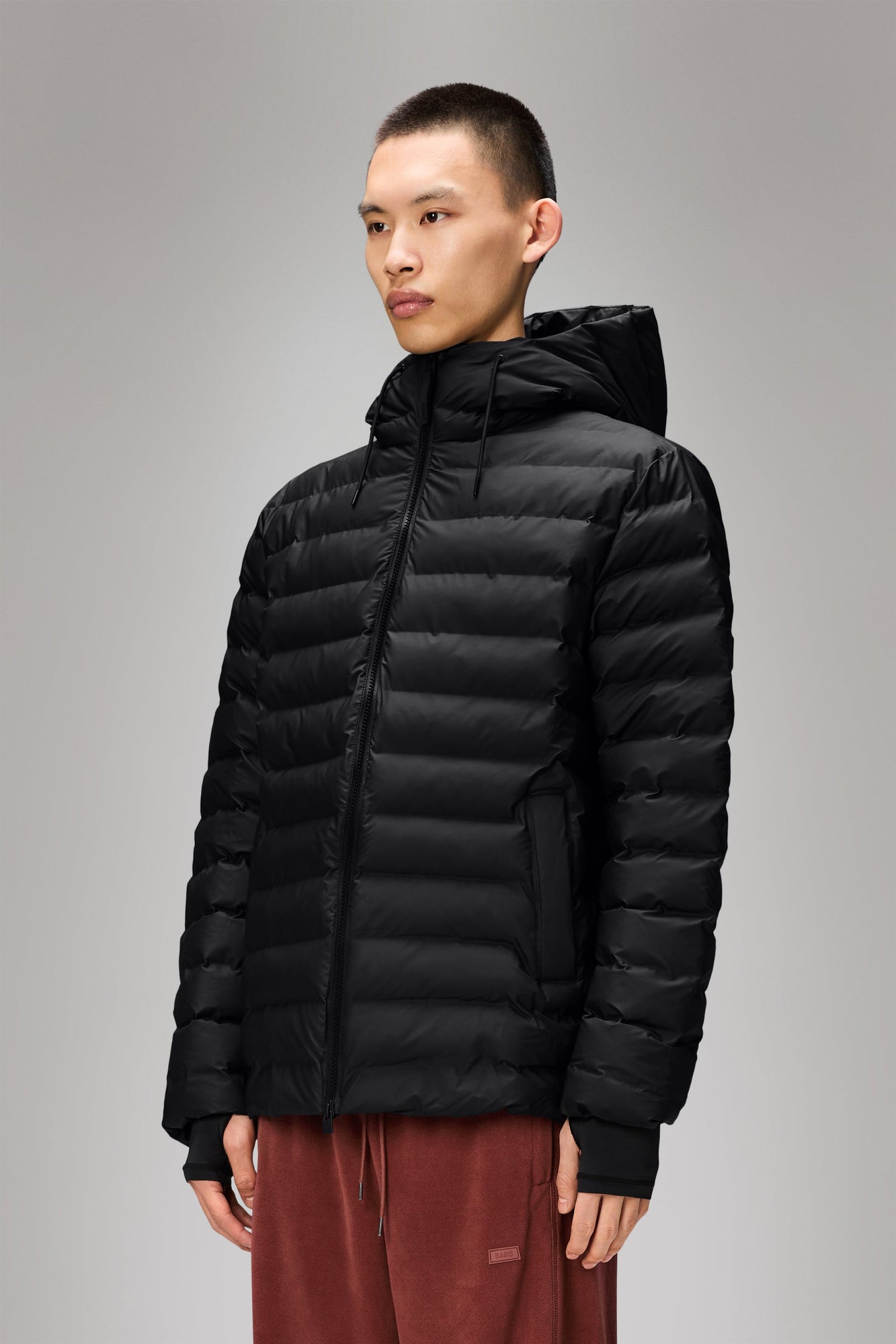 Rains Lohja Puffer Jacket Black Jacket