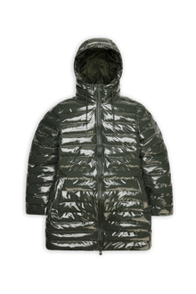 Rains Lohja Long Puffer Curve Jacket Swamp Jacket