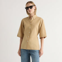 Jess | Calliope Cinch-Waist Tie-Back Shirt in Size Small