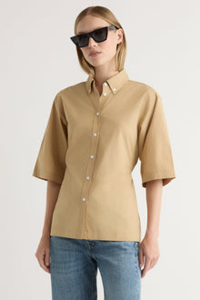 Jess | Calliope Cinch-Waist Tie-Back Shirt in Size Small
