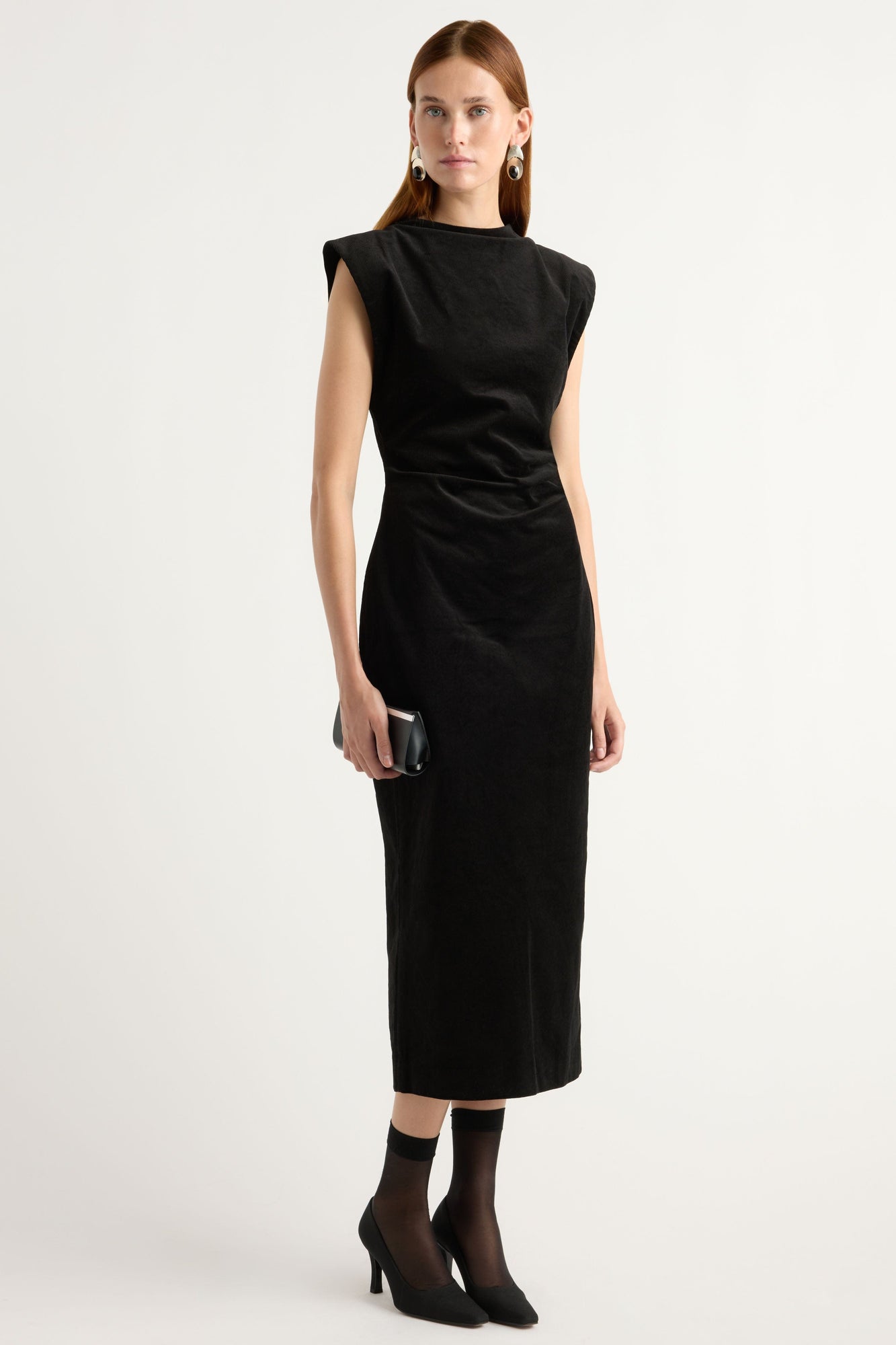 Kelsey | Cambria Structured Corduroy Dress in Size Small