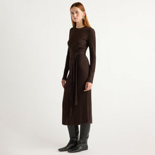Kelsey | Carmen Ribbed Long-Sleeve Wrap Dress in Size Small