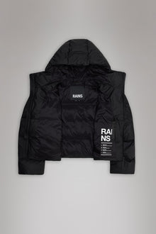 RAINS Alta Short Puffer Jacket Black Jacket