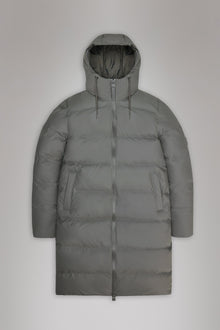 Rains Alta Longer Puffer Jacket Grey Jacket