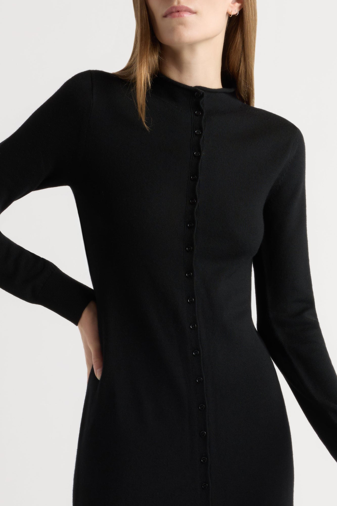 Marije | Charu Wool Button Maxi Dress in Size Small