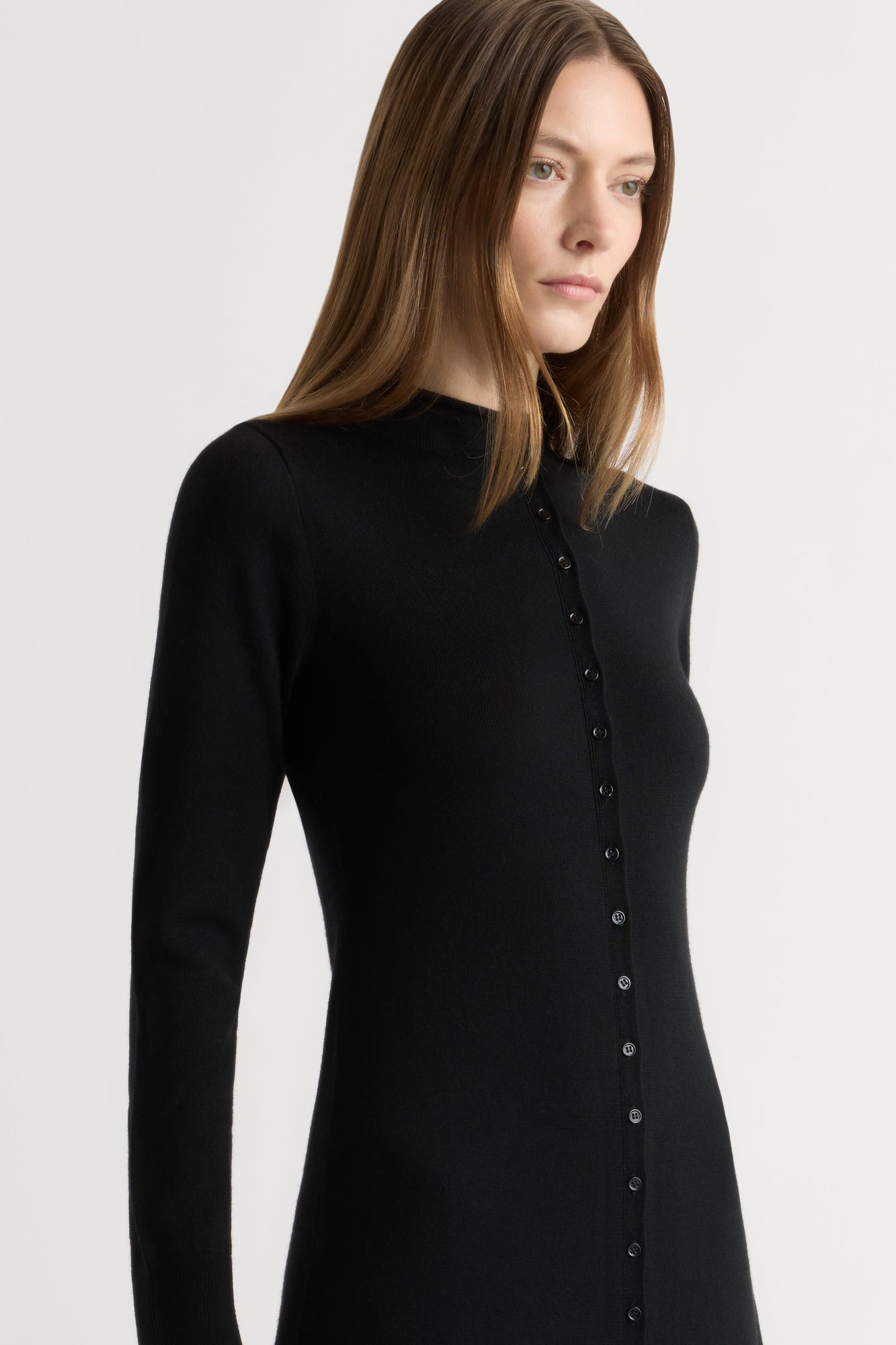 Marije | Charu Wool Button Maxi Dress in Size Small