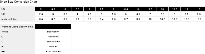 Product size guide
