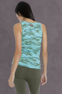 Women | Camo Ribbed Tank | Surf
