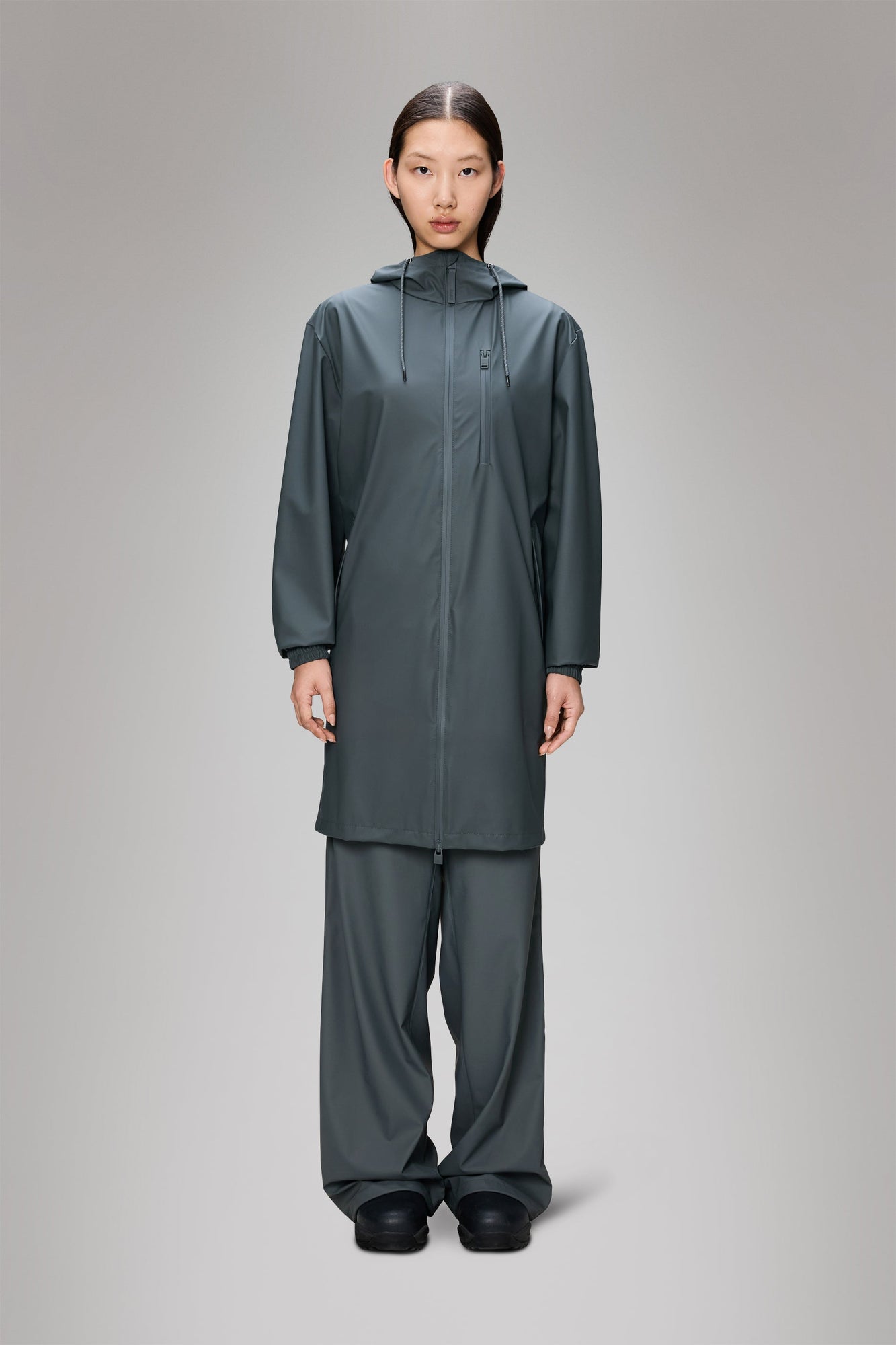 RAINS Long Storm Breaker Lagoon Jacket