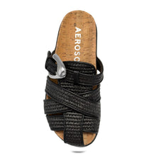 Liberty Casual Mule | Black Basket Raffia