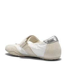 Orly Sport Flat | Off White Nylon/Faux Suede