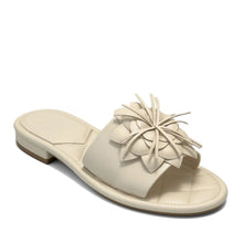 Begonia Sandal Flat | Eggnog Faux Nappa