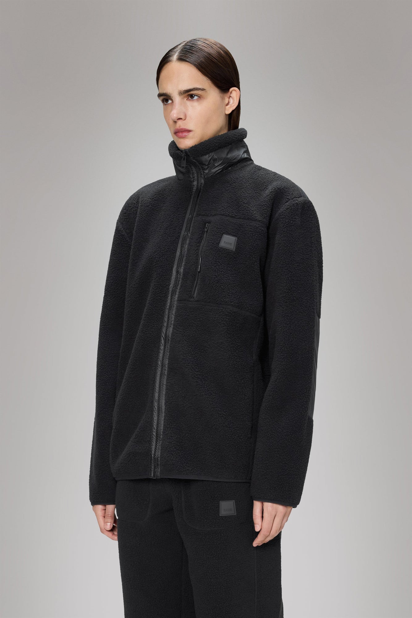 Rains Yermo Fleece Jacket Black Jacket