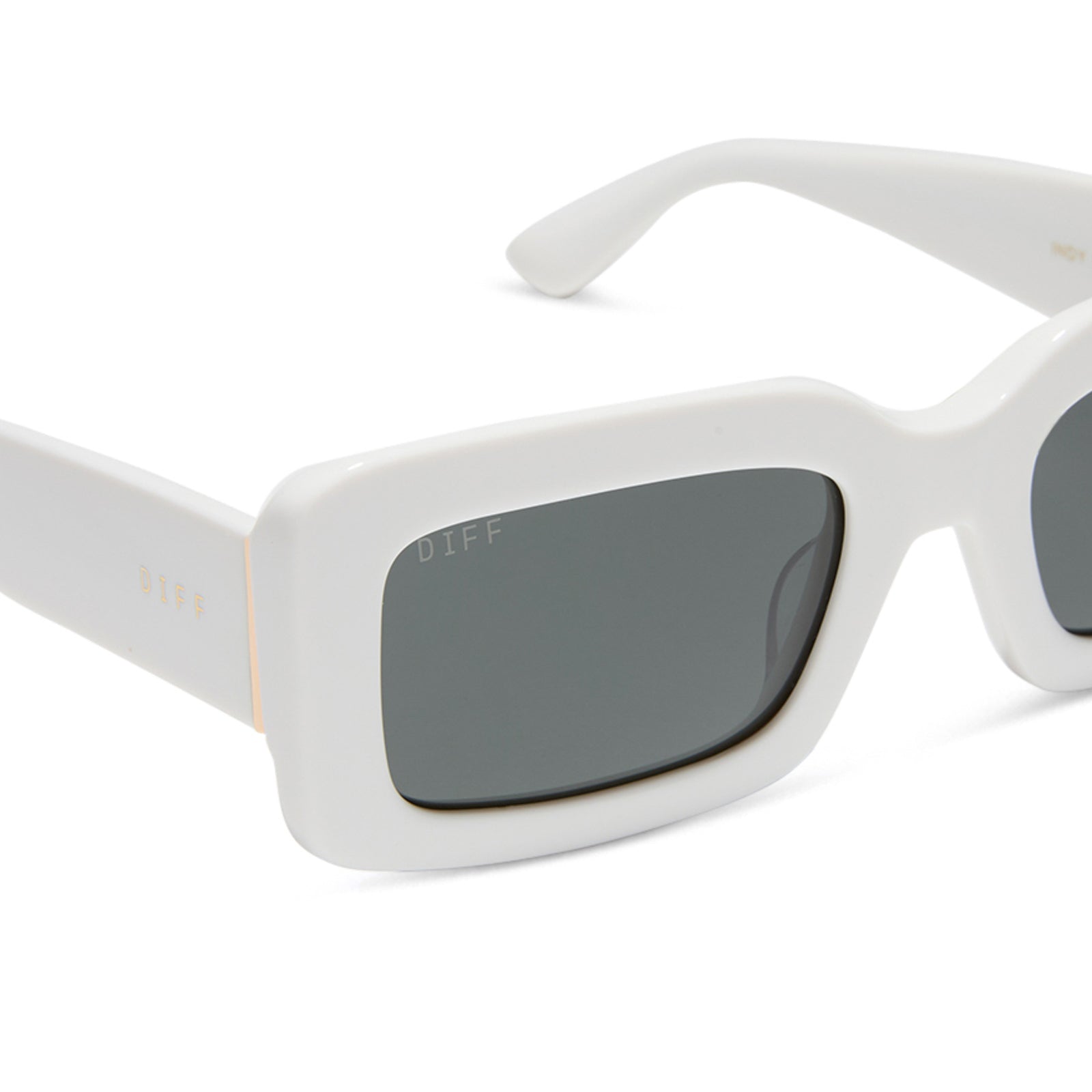 Womens | Indy Sunglasses | White Cloud | Grey Polarized Lenses