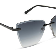 Womens | Becky V Sunglasses | Black | Grey Gradient Lenses