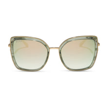 Womens | Clarisse Sunglasses | Gold | Cool Matcha Lenses