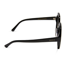 Womens | Gigi Sunglasses | Black | Grey Flash Lenses