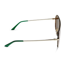 Womens | Imani Sunglasses | Gold | Green Lenses