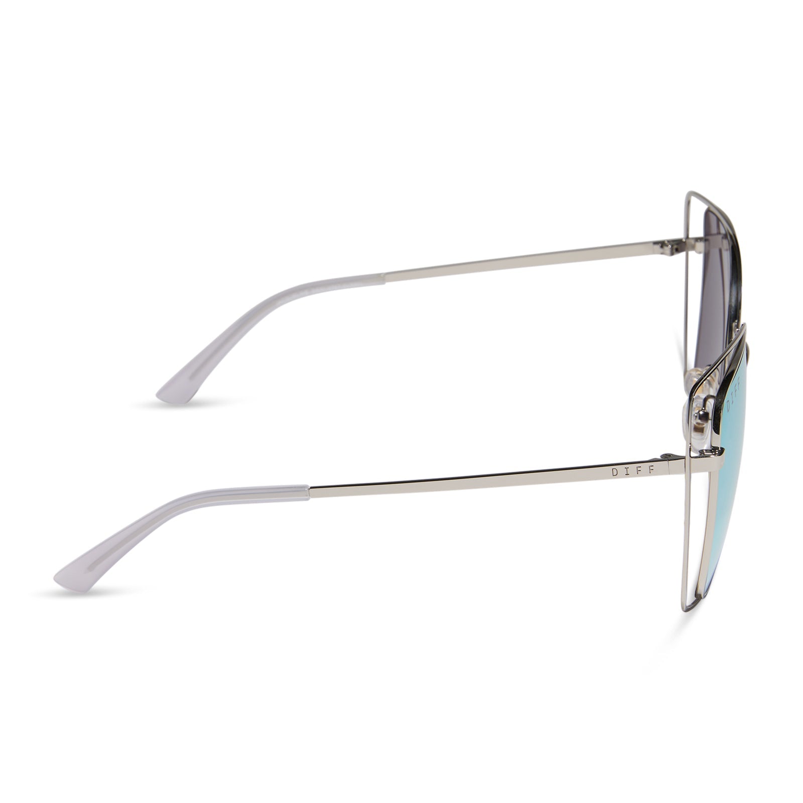 Womens | Jacqueline Sunglasses | Silver | Lavender Lenses