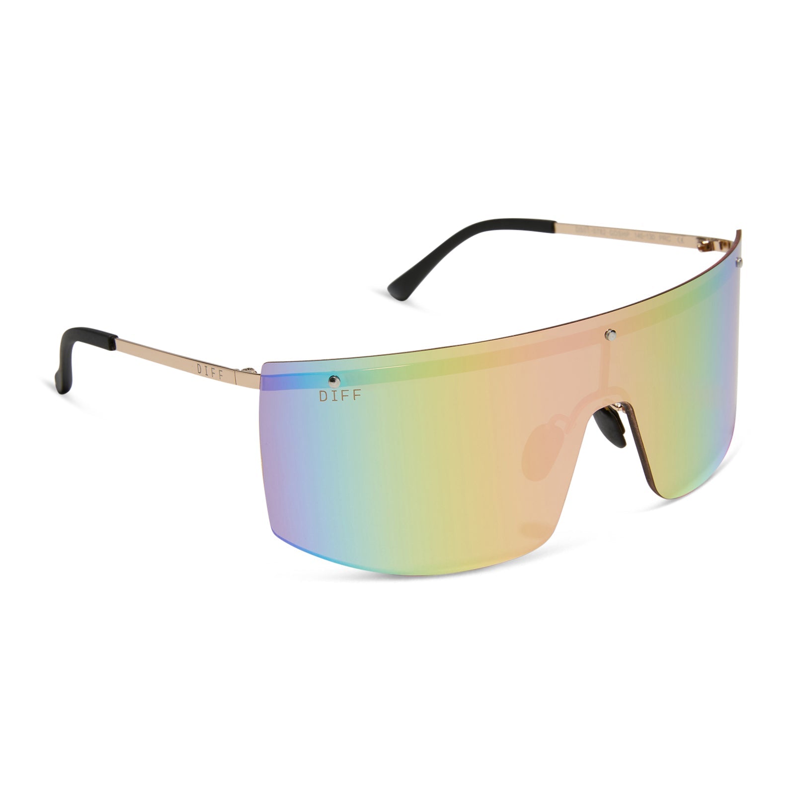 Unisex | Grandslam Sunglasses | Gold | Sherbet Rainbow Polarized Lenses