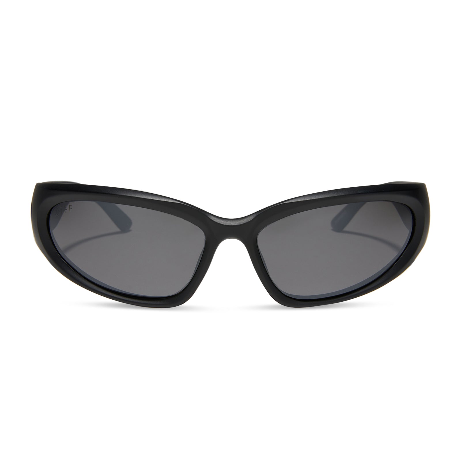 Unisex | Side Out Sunglasses | Matte Black | Grey W/ Silver Flash Polarized Lenses