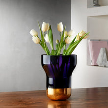 Contour Vase - Wide | Purple/Gold