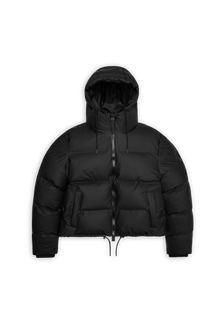 RAINS Alta Short Puffer Jacket Black Jacket