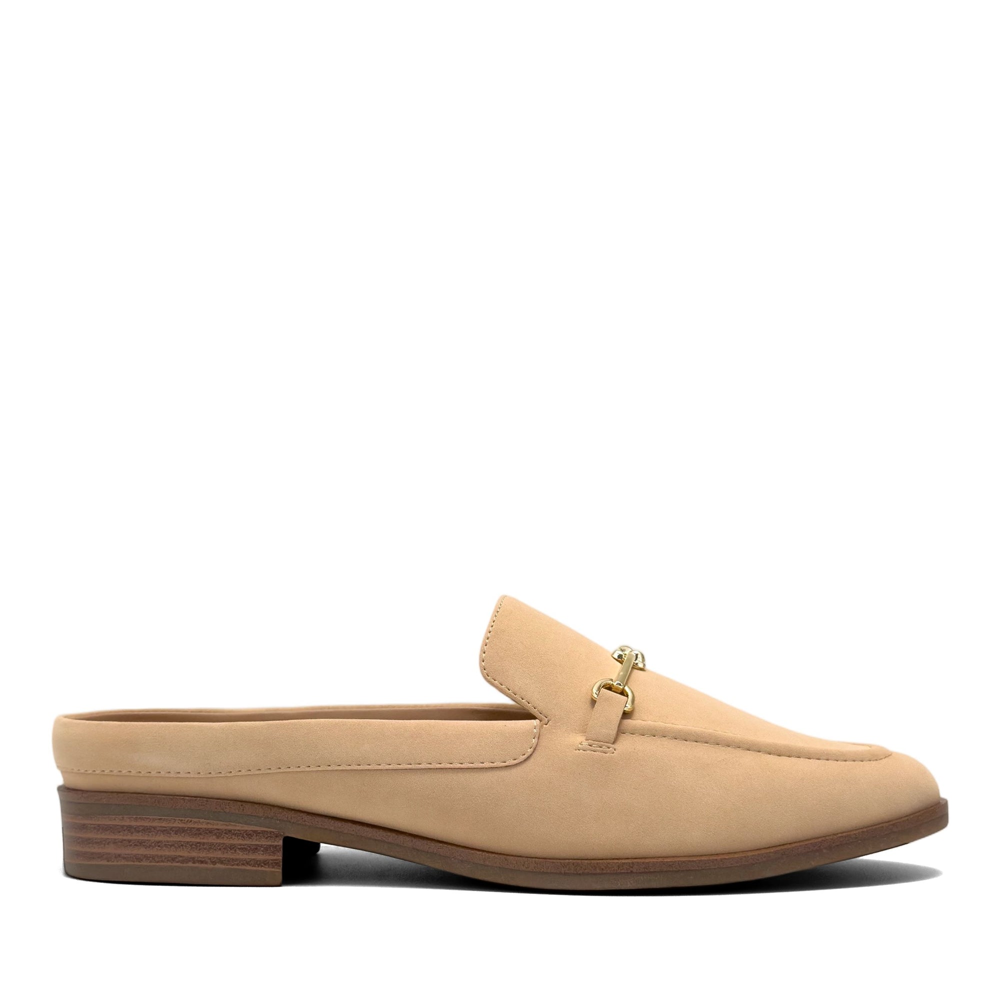 Erik Tailored Mule | Beige Bisque Faux Nubuck