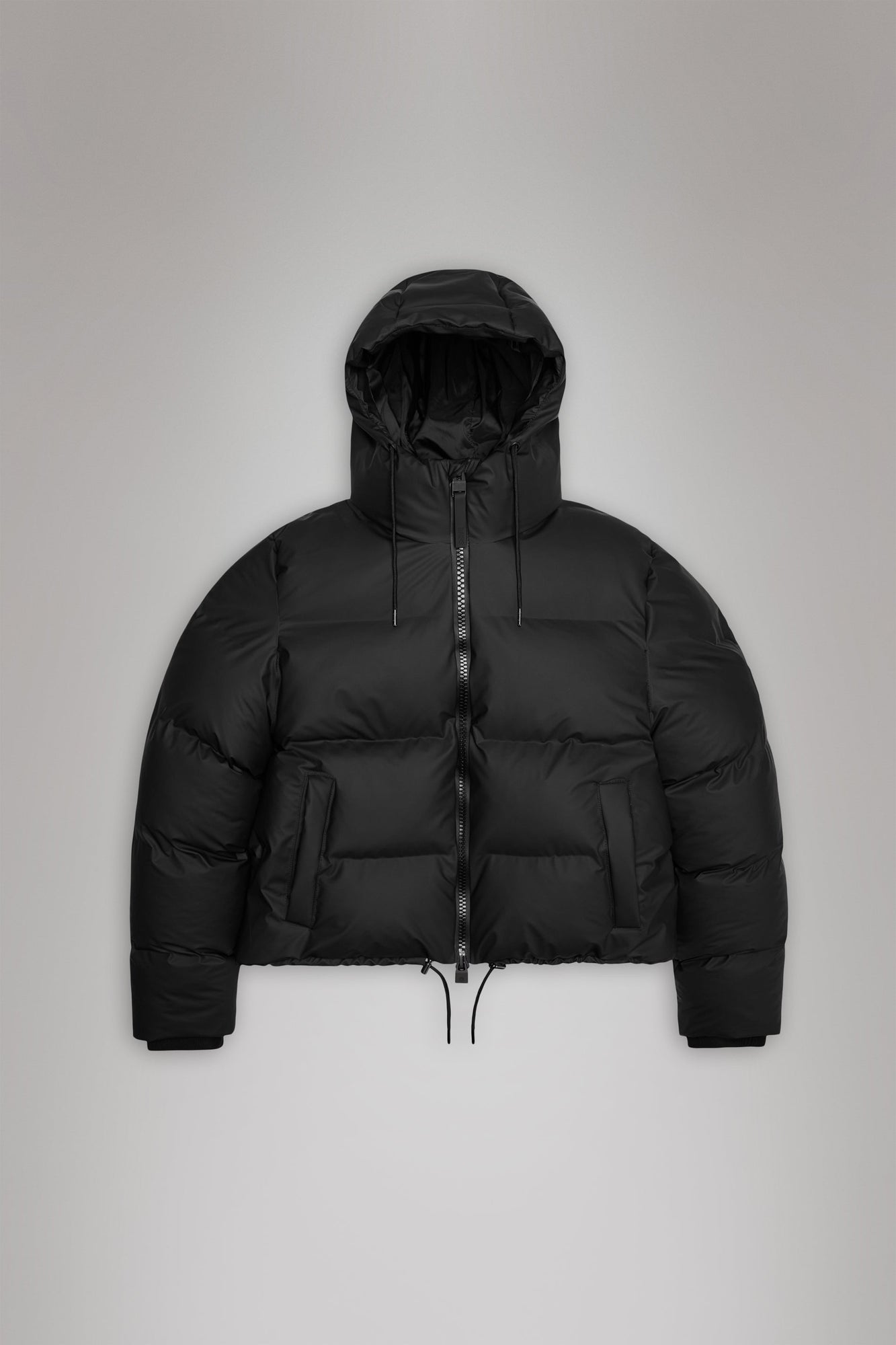 RAINS Alta Short Puffer Jacket Black Jacket