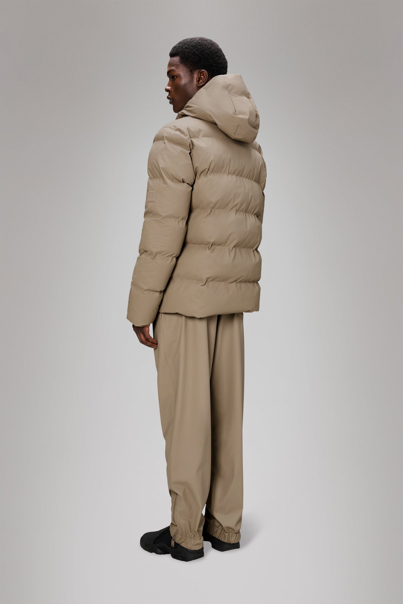 Rains Alta Puffer Jacket Beige Jacket
