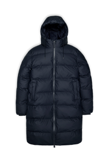 Rains Alta Longer Puffer Jacket Navy Jacket