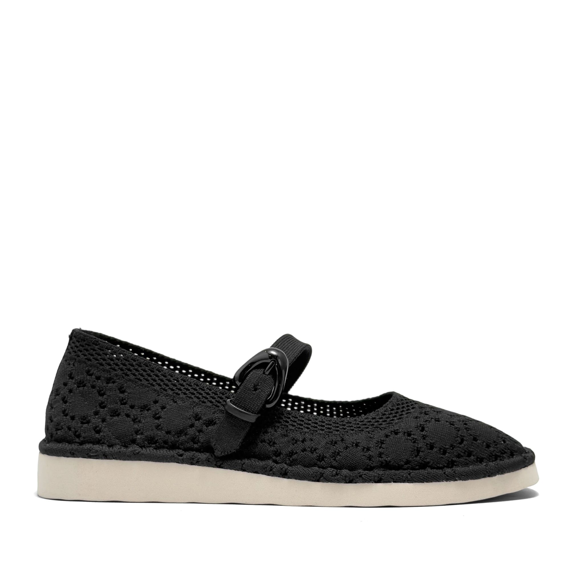 Tamika Casual Flat | Black Lace