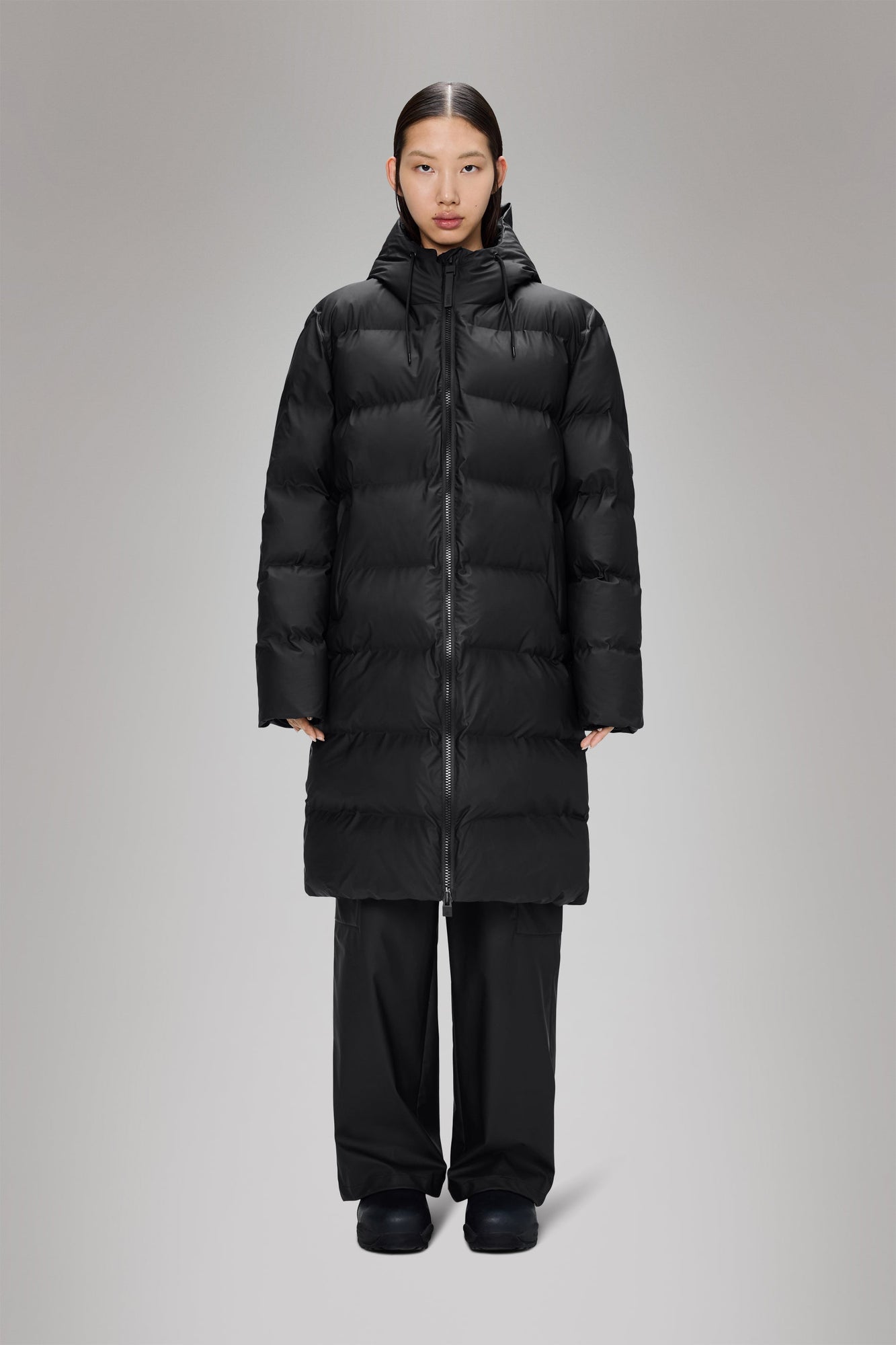 Rains Alta Longer Puffer Jacket Black Jacket