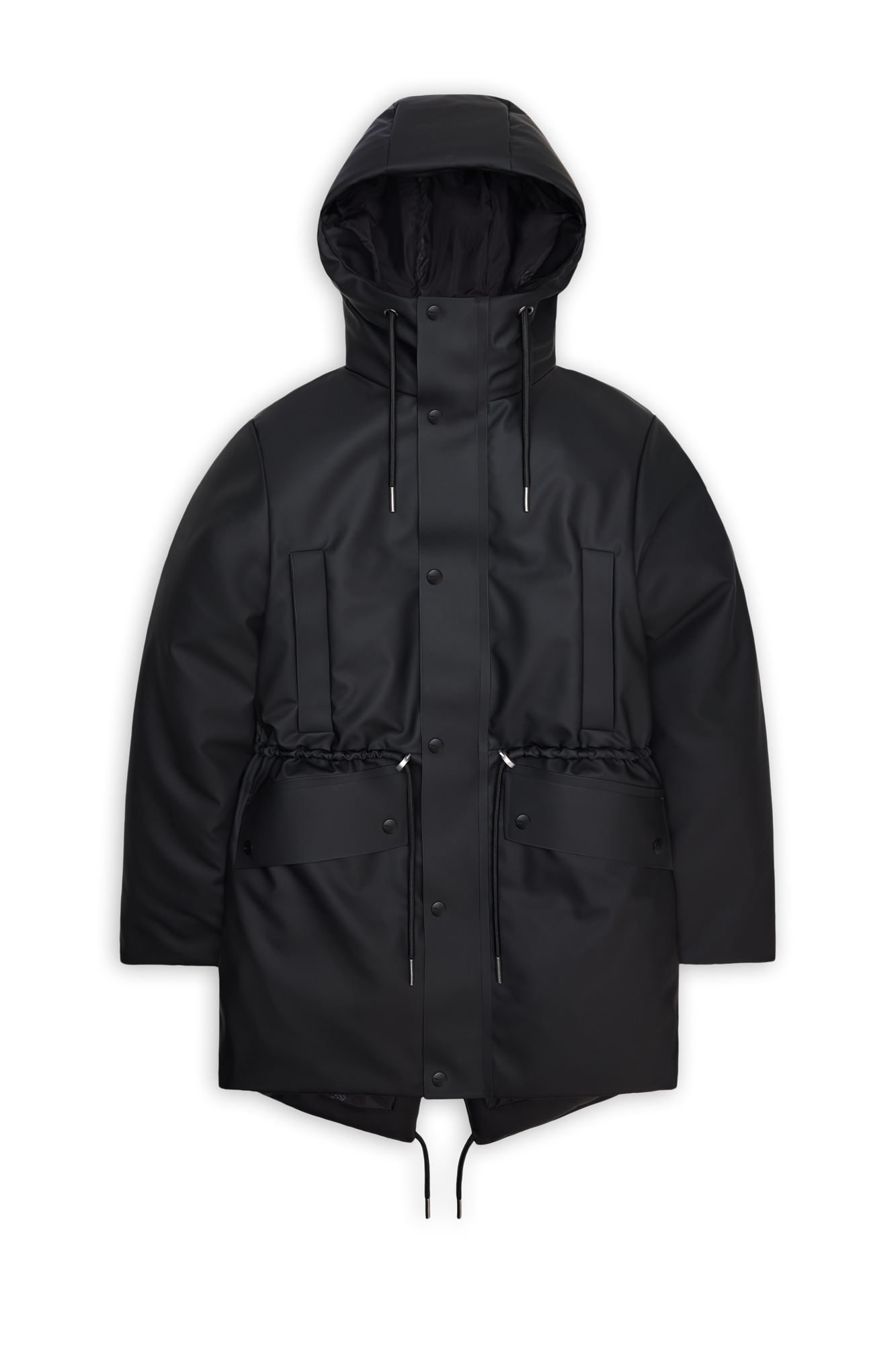 Rains Nome String W Parka Black Jacket
