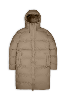 Rains Alta Longer Puffer Jacket Beige Jacket