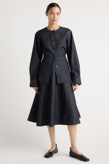 Charlotte | Emerson Cinch-Waist Denim Jacket in Size Small
