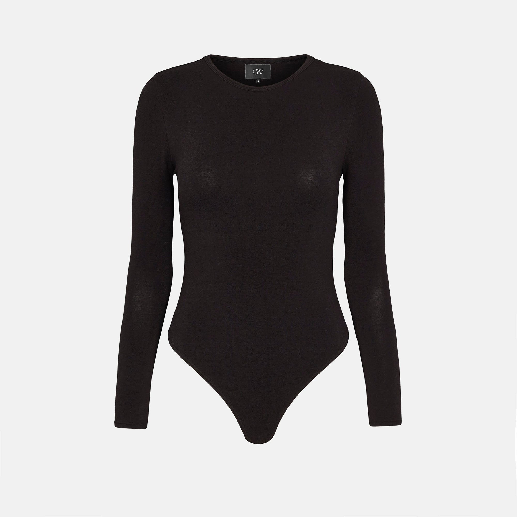 OW Collection ERLA Bodysuit Bodysuit 002 - Black Caviar