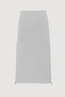 Marije | Esti Side-Zip Organic Cotton-Wool Skirt in Size Small - Flat