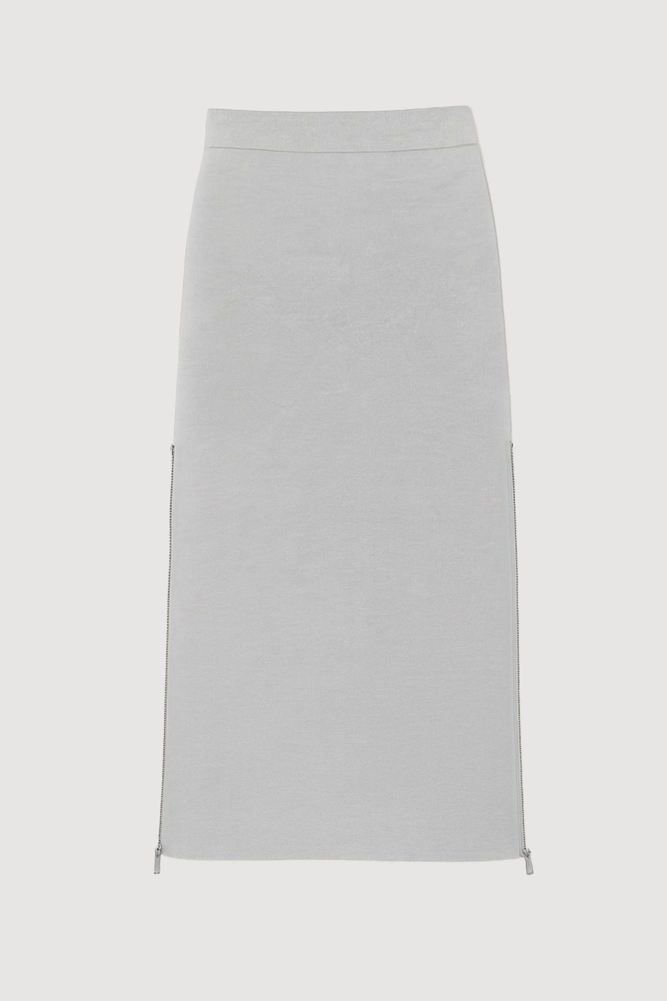 Marije | Esti Side-Zip Organic Cotton-Wool Skirt in Size Small - Flat