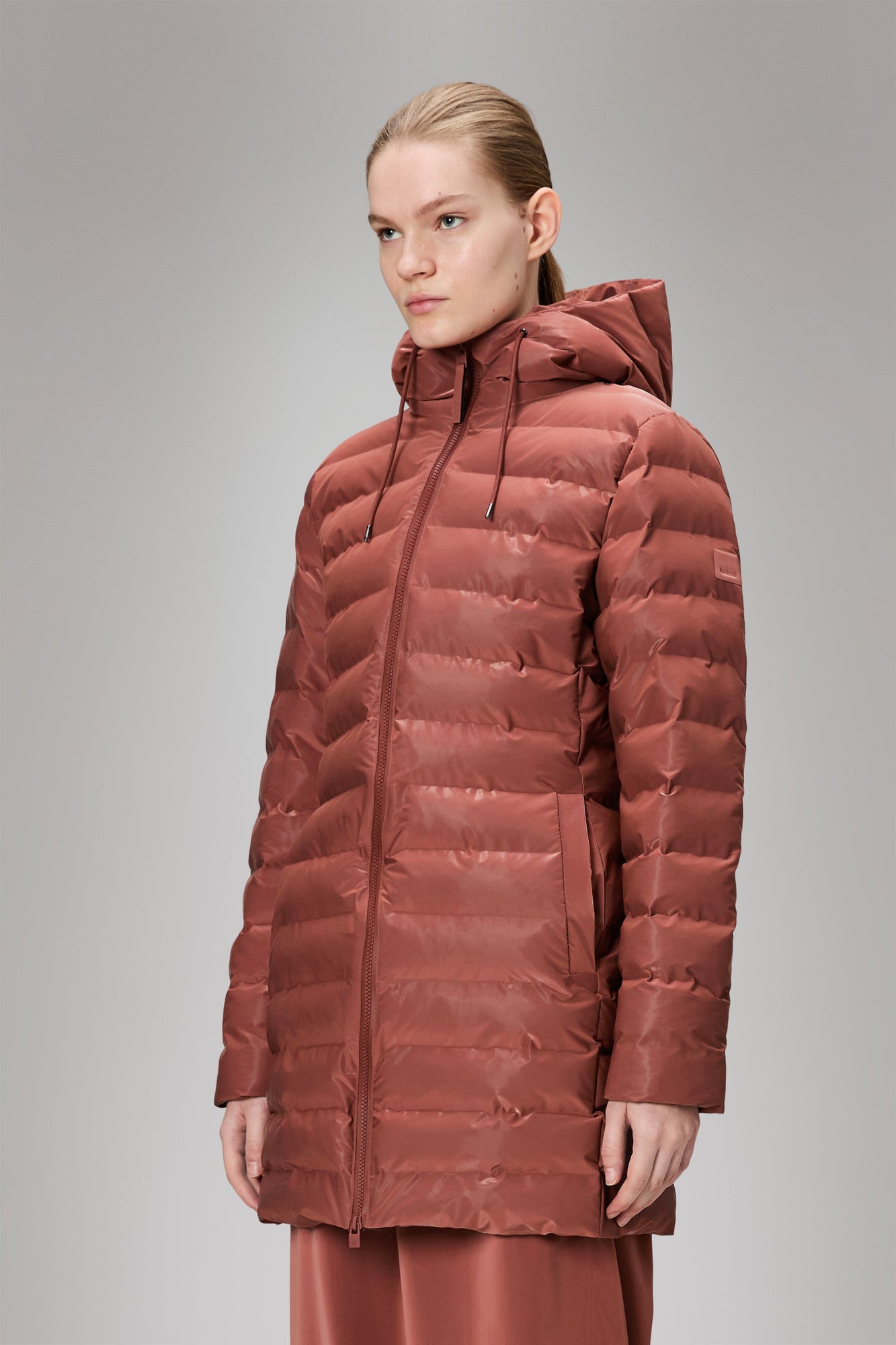 Rains Lohja Long Puffer Curve Jacket Honor Jacket