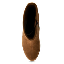 Binnie Bootie Wedge | Tan Faux Tumbled Nubuck